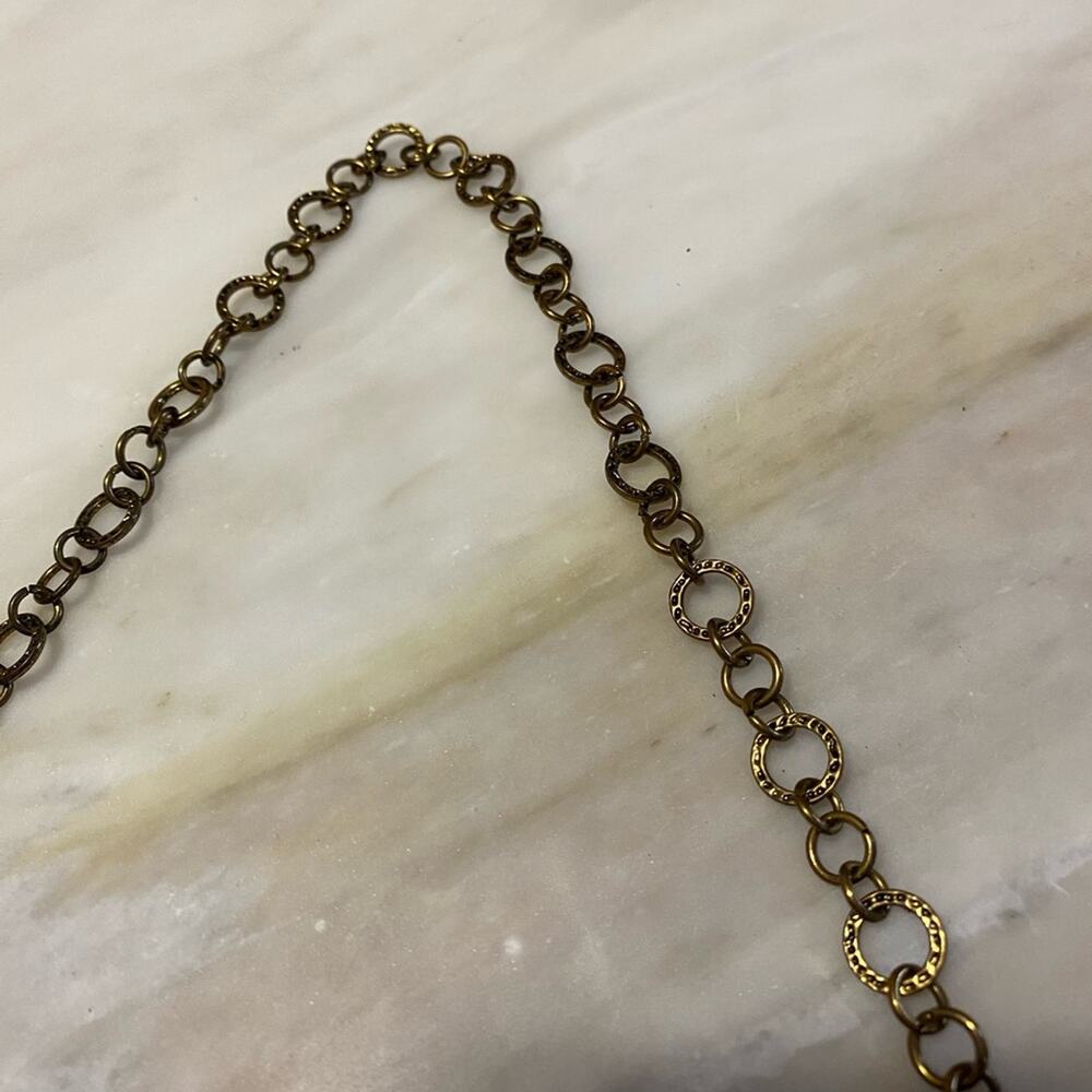 Chic Black Crochet Shoulder Bag with gold Chain Strap vintage - Picture 4 of 7